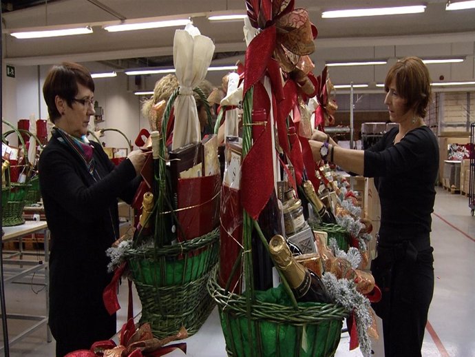 La venta de cestas y lotes se mantendrá estas Navidades