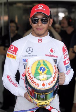 Lewis Hamilton En El Gran Premio De Brasil