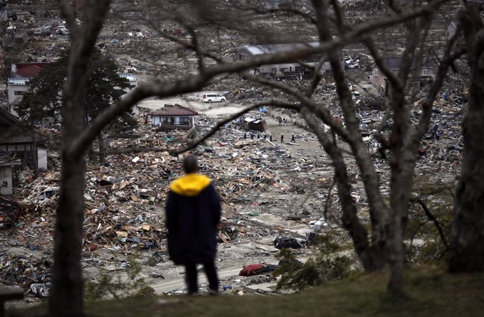 Imagen de los destrozos en Japón tras crisis en Fukushima