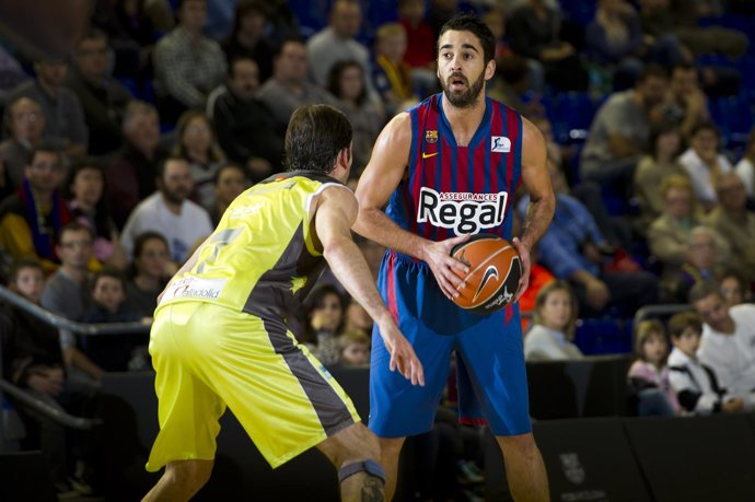 El jugador del Barcelona Regal, Juan Carlos Navarro