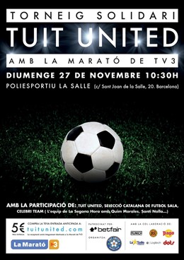 Cartel Del 'Torneo Solidario Tuit United'