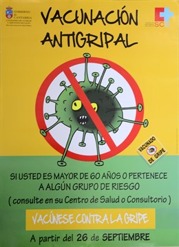 Cartel Vacunación Antigripal 