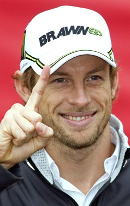 El piloto de Fórmula 1 Jenson Button 