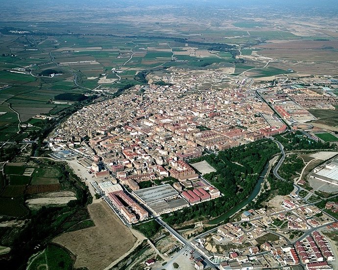 Vista Aérea De Ejea De Los Caballeros (Zaragoza)