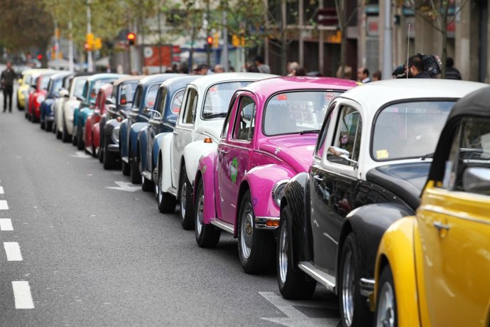 Concentración De 'Escarabajos' En Barcelona