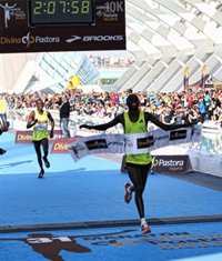 Atletismo.- Isaiah Kosgei y Jimma Abo, vencedores del Maratón de Valencia