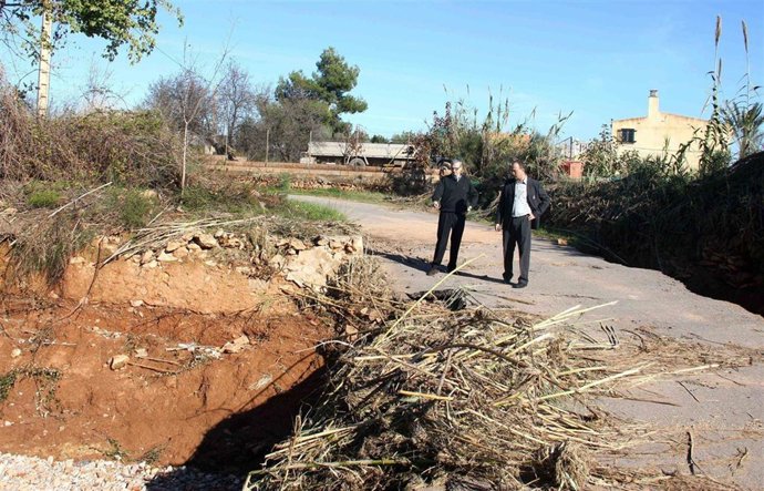 Uno De Los Puentes Afectados Por La Tromba De Agua En Onda