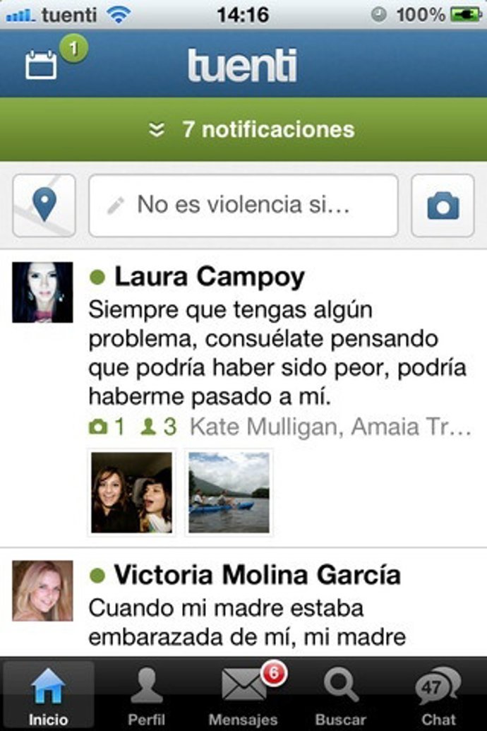 Aplicación De Tuenti Para Iphone En El App Store 