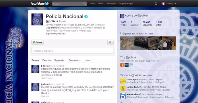 Twitter De La Policia Nacional