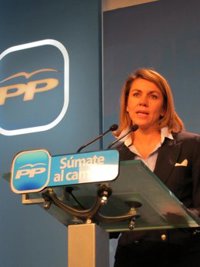 Cospedal sobre la implicación de Blanco: "Está bien que todos los españoles sean tratados por igual ante la ley"