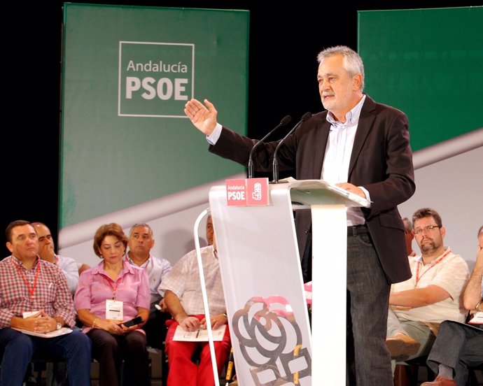 Secretario General Del PSOE-A, José Antonio Griñán, En La Conferencia Política