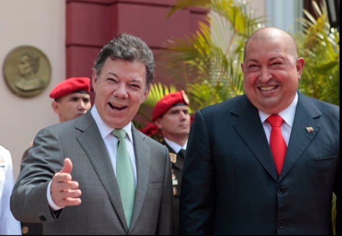 Juan Manuel Santos Y Hugo Chávez