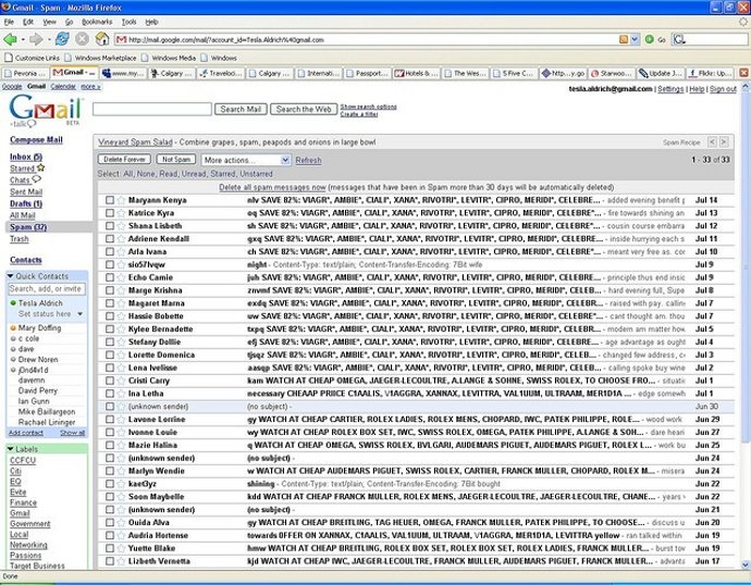 Imagen De Gmail Con Spam Por Tesla Aldrich CC Flickr