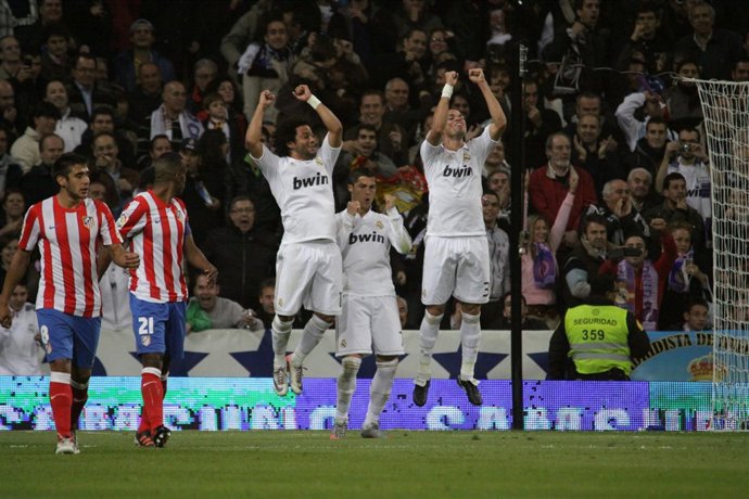Real Madrid- Atletico De Madrid Marcelo,Cristiano Y Pepe