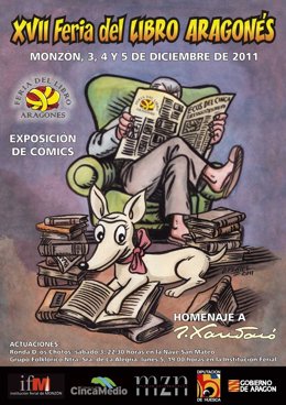 Cartel De La XVII Feria Del Libro Aragonés De Monzón (Huesca)