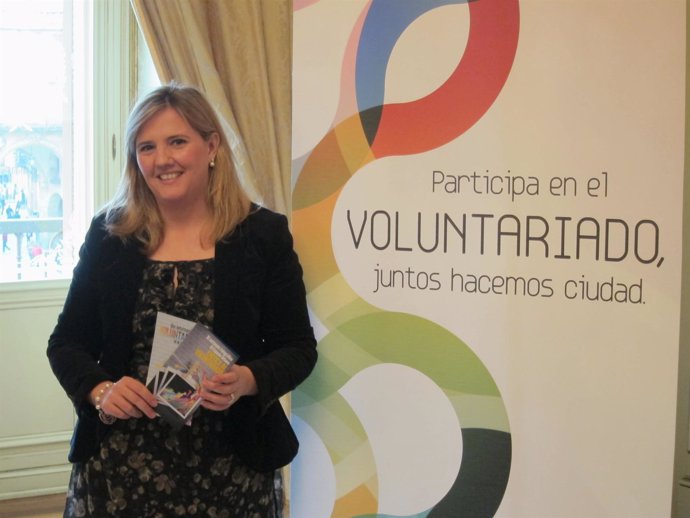 Clarisa Molina Durante La Presentación De Los Actos Del Voluntariado