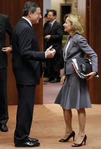 Salgado dice que España no necesita el aval del fondo de rescate