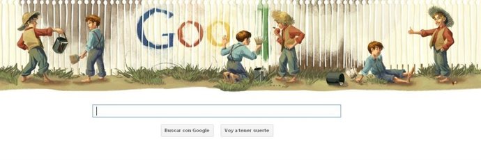 'Doodle' Homenaje Al Escritor Mark Twain