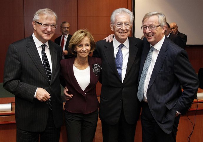 Ministros De Economía De La Eurozona En La Reunión Del Eurogrupo