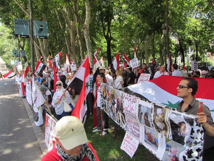 Manifestación Siria En Madrid