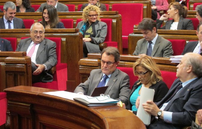 Artur Mas Y Joana Ortega, En El Parlament