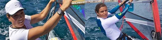 Las Windsurfistas Españolas Marina Alabau Y Blanca Manchón