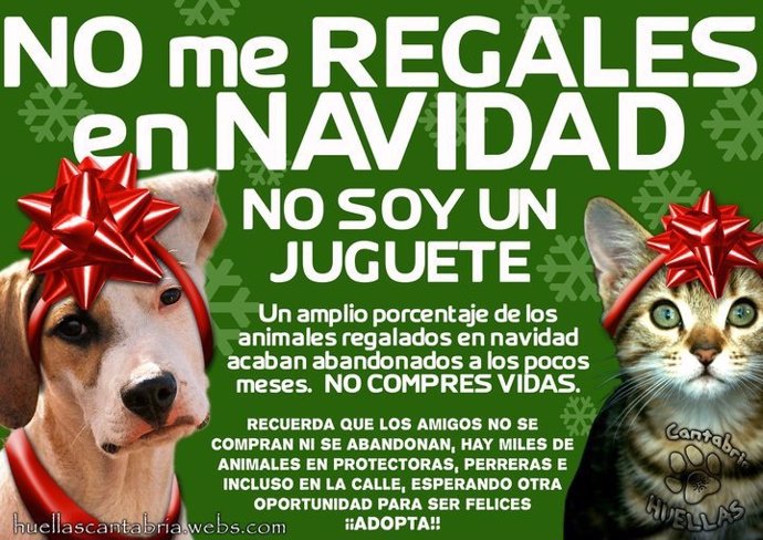 Campaña Para No Regalar Animales En Navidad