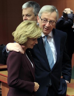 Salgado (España) Y Juncker (Unión Europea)