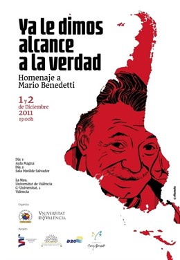 Cartel Del Acto De Mario Benedetti En La Nau