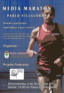 Cartel Medio Maratón Pablo Villalobos