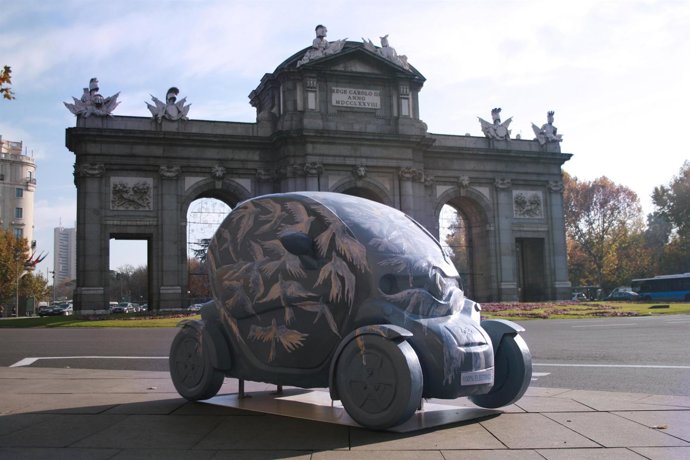 Uno De Los Renault Twizy decorados por artistas