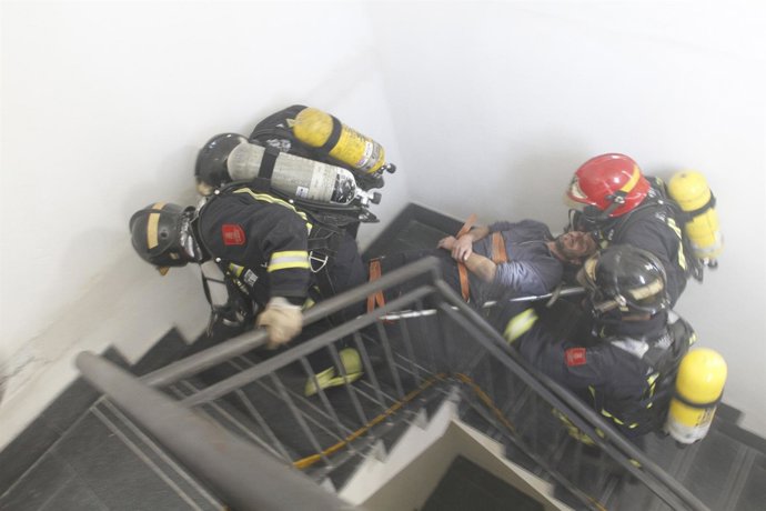 Simulacro Técnico De Emergencia En La Estación De Segovia-Guiomar