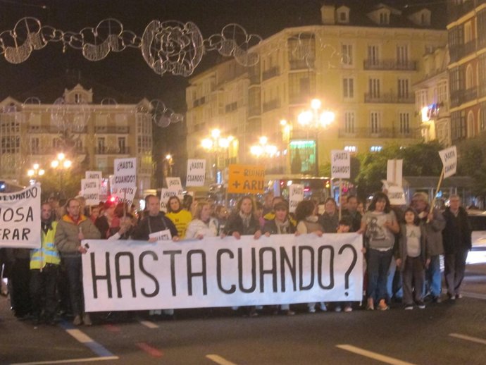 Manifestación Vecinal Por El Centro De Santander