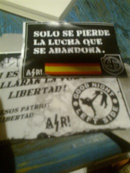 Pegatinas De Los Manifestantes En Alpedrete