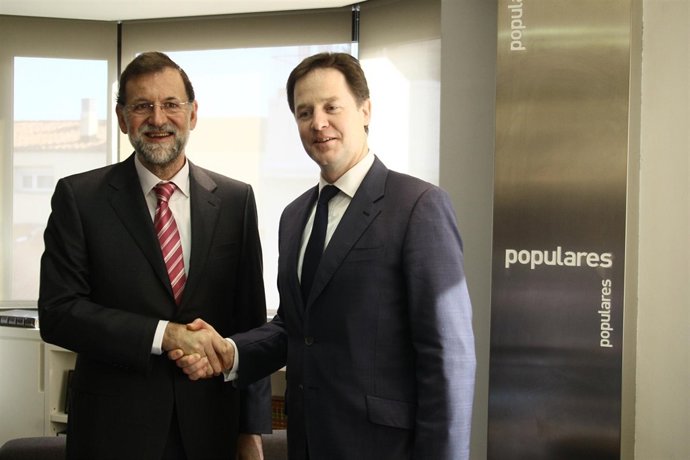 Rajoy Se Reúne En Génova Con Nick Clegg