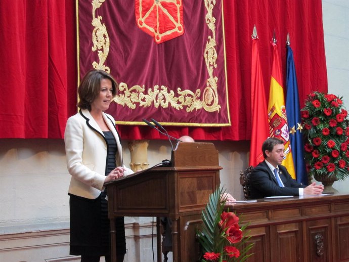 La Presidenta Del Gobierno De Navarra, Yolanda Barcina.
