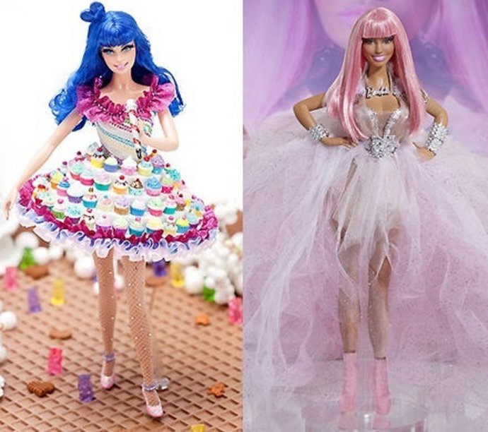 Katy Perry Y Nicki Minaj Barbies
