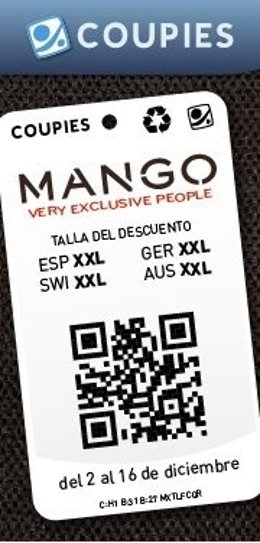 Campaña Cupones Descuento Móvil Mango