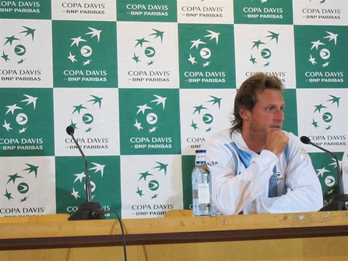 El Argentino David Nalbandián En Rueda De Prensa