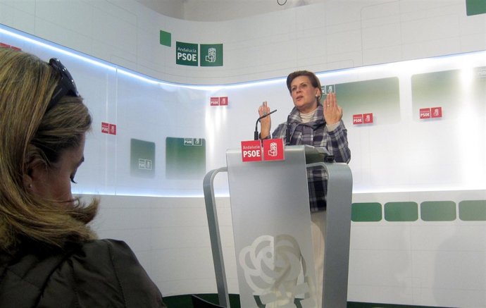 Rosa Torres, Presidenta Del PSOE-A, Hoy En Rueda De Prensa