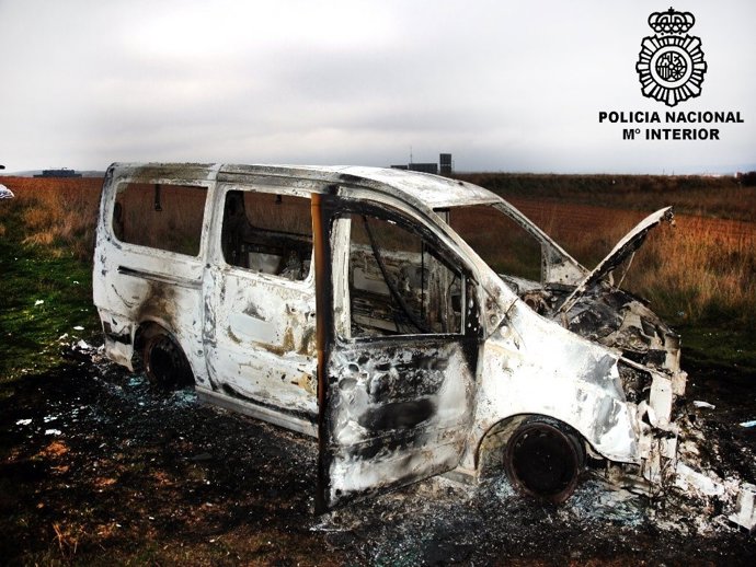 Imagen Del Furgón Quemado