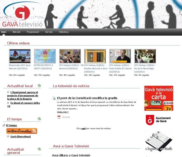 Página Web De La Televisión Gavà Televisión 