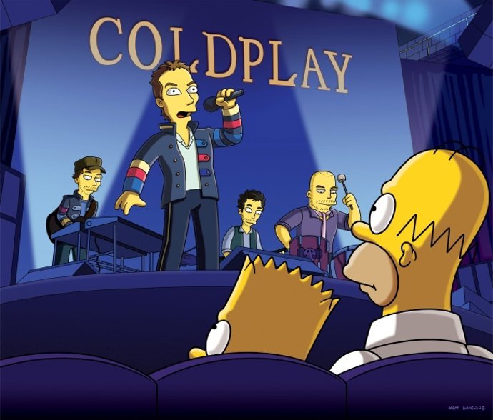 Cold Play En Los Simpsons