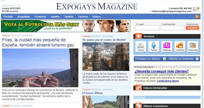 La Nueva Web Expogays Magazine.