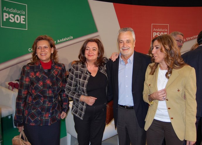 Jose Antonio Griñán, Rosa Torres, Mar Moreno Y Susana Díaz 