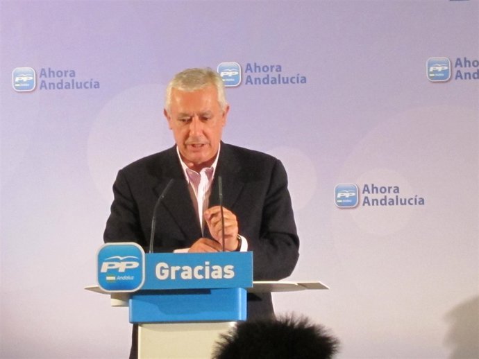 Javier Arenas En El Comité Provincial Del PP De Almería