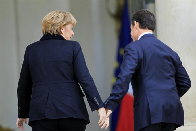 Angela Merkel Y Nicolas Sarkozy
