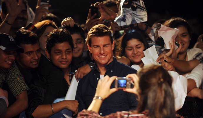 Tom Cruise En La Premiére De La Última Parte De 'Misión Imposible' En Bombay