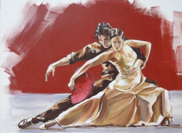 La Obra Ganadora 'Flamenco I', De María José Laplana