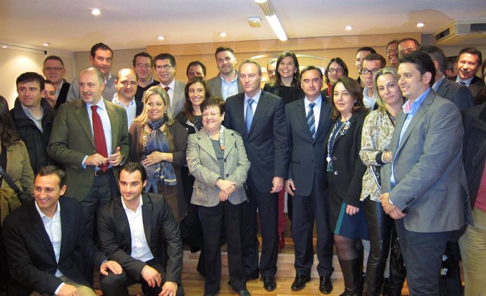 Foto De Familia Del PP Tras Comité Ejecutivo Provincial En Alicante